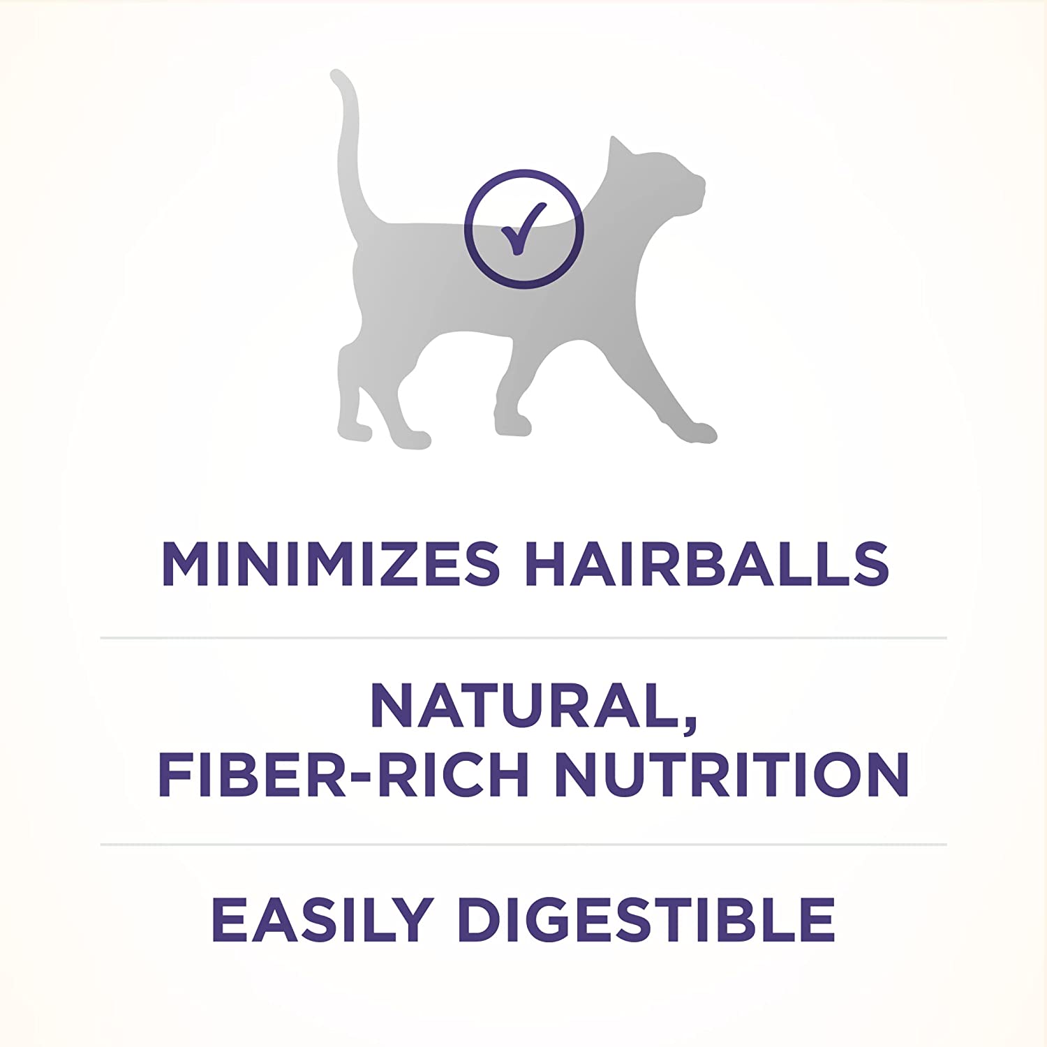 Purina ONE Natural Dry Cat Food for Hairball Control， +PLUS Hairball Formula - 22 lb. Bag