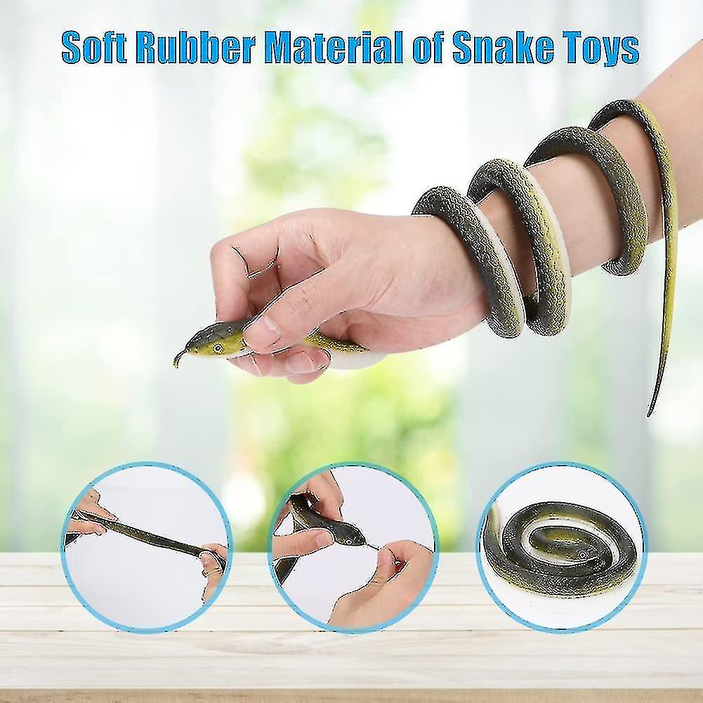 Realistic Rubber Snake 2pcs 120cm Large Rubber Snake Snake Toy