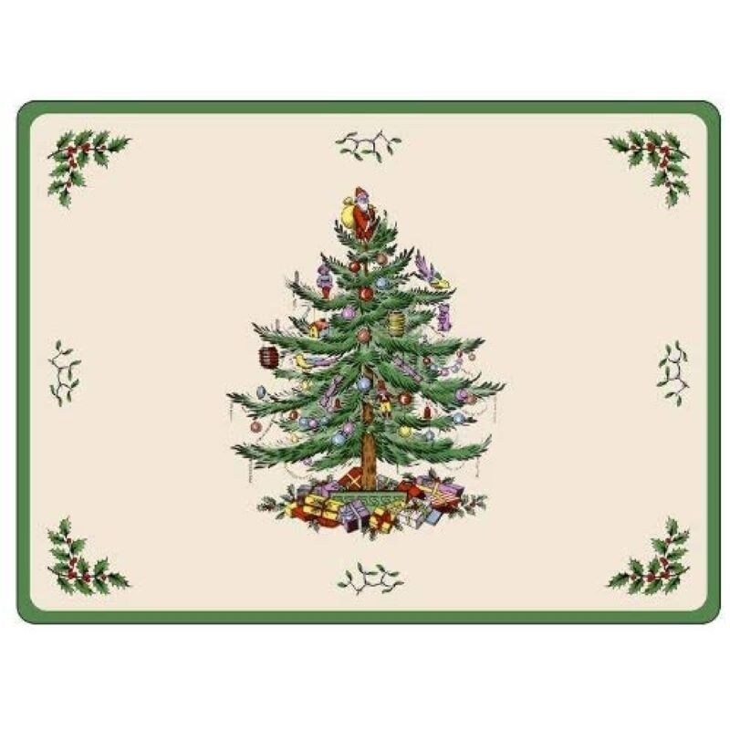 Pimpernel Christmas Tree Placemats Set of 4   15.7 X 11.7\