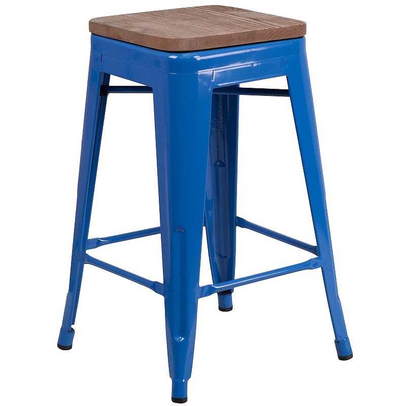 Flash Furniture Backless Mixed Media Counter Stool