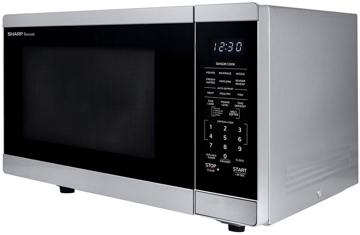 Sharp 1.4 Cu. Ft. Stainless Steel Countertop Microwave Oven With Inverter Technology