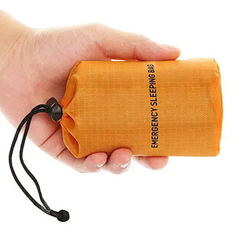 custom PE waterproof lightweight Aluminum thermal emergency survival sleeping bag