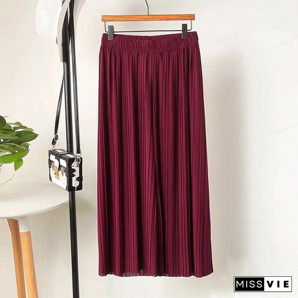 Wide Leg Pants Spring And Summer Models Modal Seven Wide Leg Pants Skirts Loose Large Size Women Home Rejection Pants Trousers