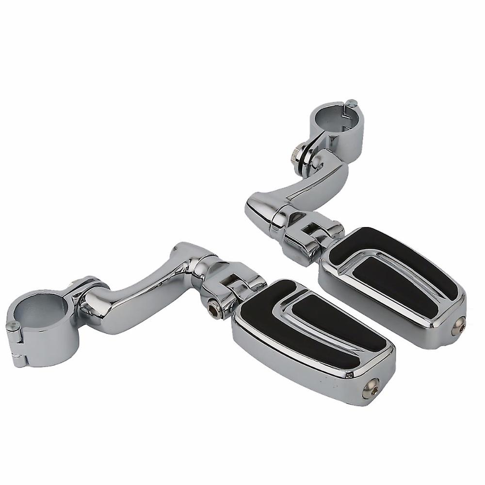 Born Pretty 1-1/4andquot; Highway Engine Guard Clamps Foot Pegs For Harley Davidson Touring Chrome