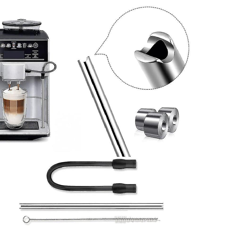 Coffee Machine Stainless Steel Milk Pipe And Cleaning Brush Set For Veroaroma And For Eq.6 Series