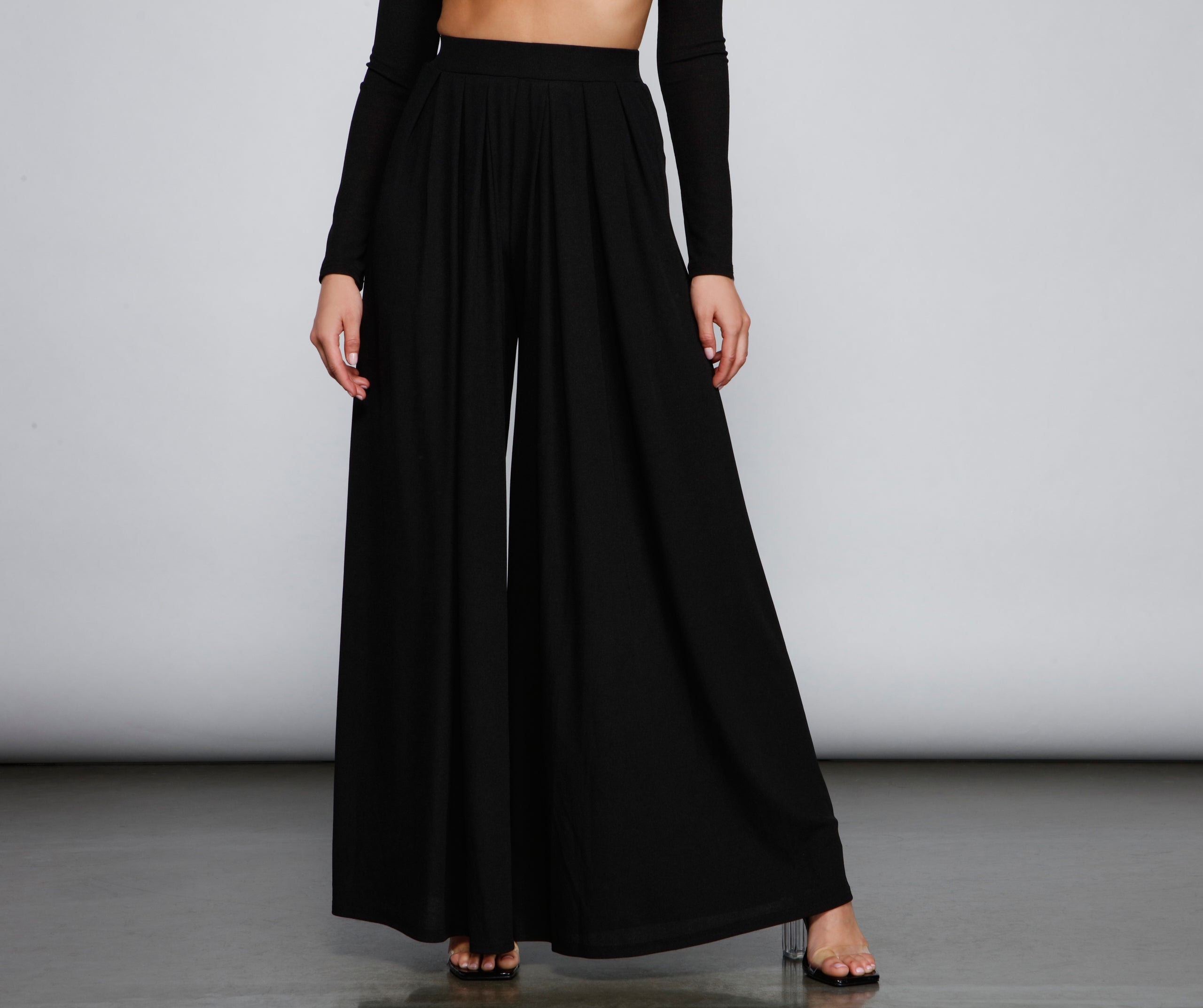 Make It Bold High Waist Palazzo Pants