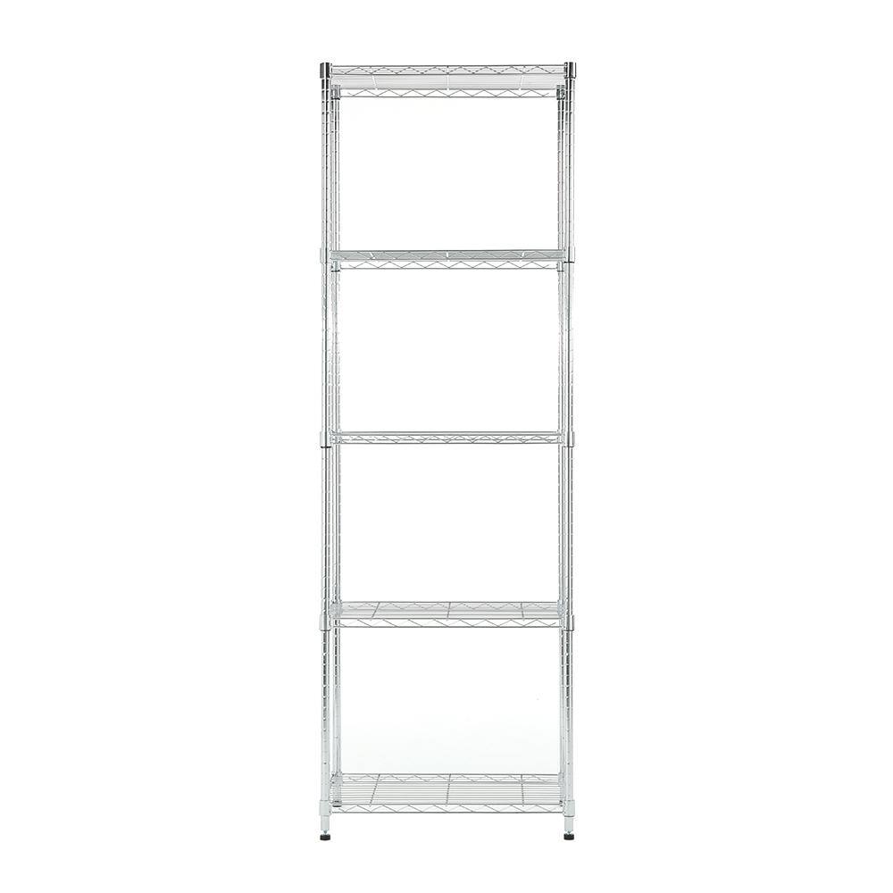 MZG Chrome 5-Tier Steel Shelving (15.7 in. x 23.6 in. x 71.4 in.) 4060181OFH501SG