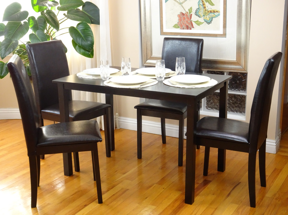 Fallabella Wooden Chairs  Set of 4   Transitional   Dining Chairs   by RattanUSA  Houzz