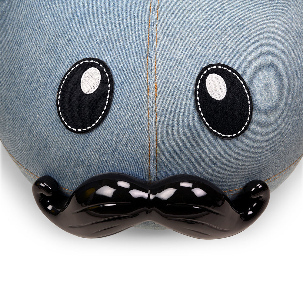 Art Giant Denim Happy Stache' Labbit Stool by Frank Kozik