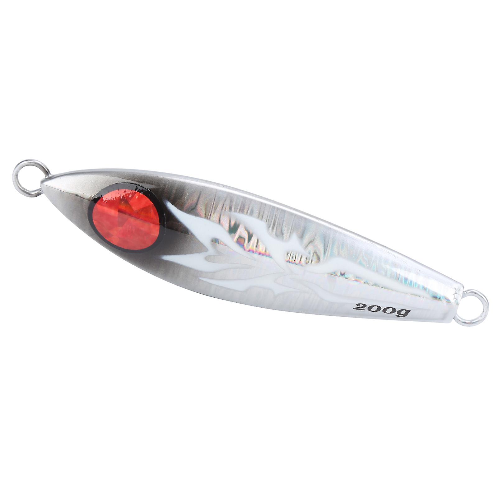 Night Light Slow Shake Luminous Artificial Iron Plate Bait Sea Fishing Tackle Accessory200g