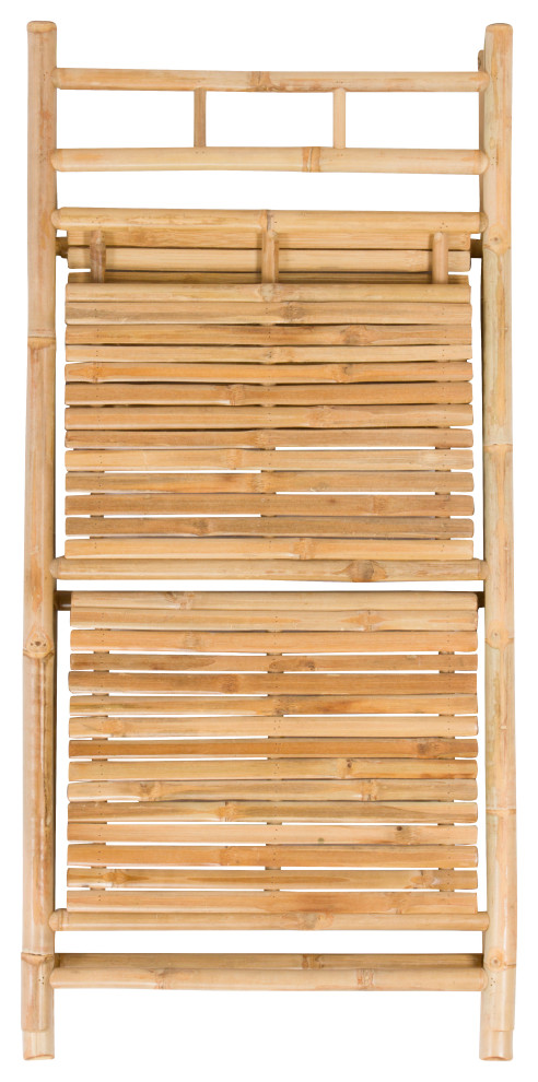 Natural Bamboo 3 Tier Shelves Folding Book Case Cabinet Shelf   Asian   Bookcases   by STATRA  Houzz