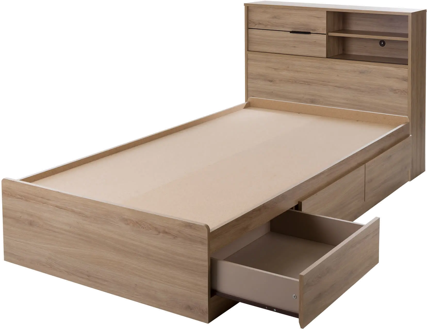 Fynn Brown Twin Bed and Headboard Set - South Shore