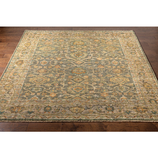 Reign NZ Border Wool Sage Rug