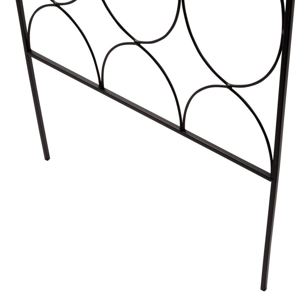 Vigoro 72 in. Black Metal Geometric Trellis 861189VG