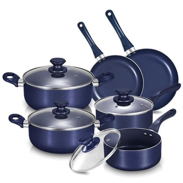 10-Piece Ceramic Nonstick Aluminum Cookware Set