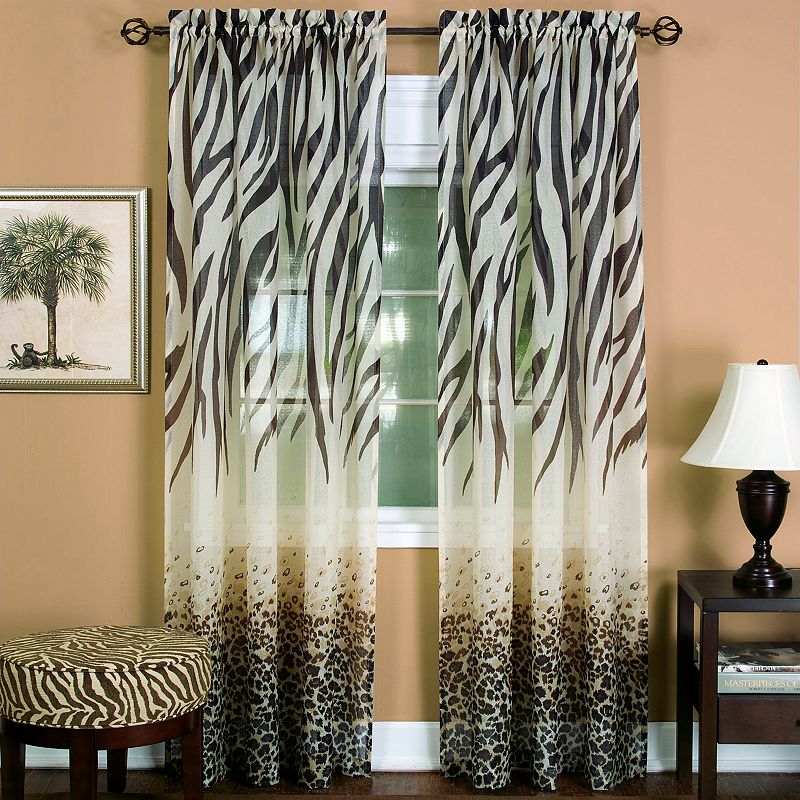 Kenya 1-pack Semi-Sheer Window Curtain - 50'' x 63''