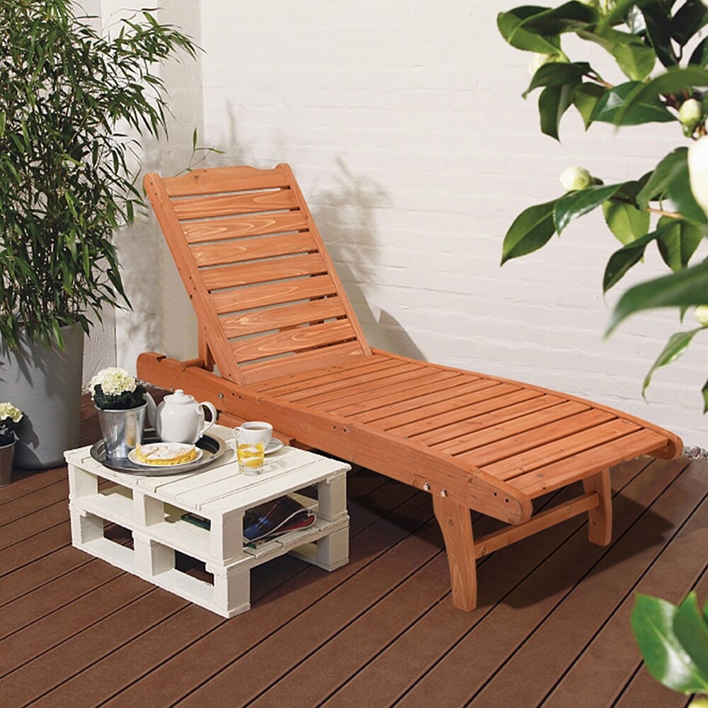 Outdoor Two Speed Adjustment Chaise Lounge with Wheels and Drawers