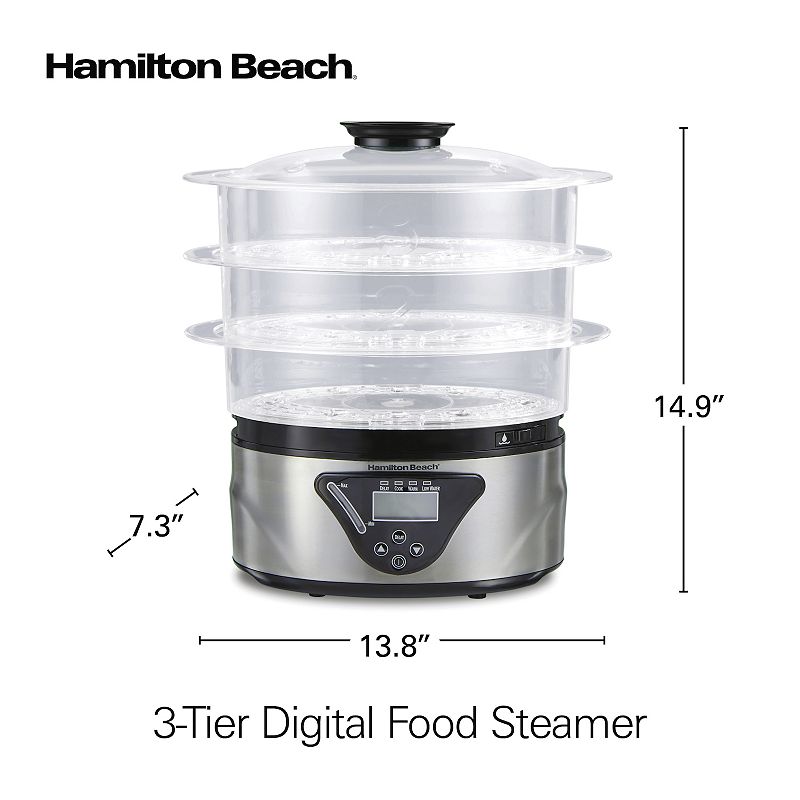 Hamilton Beach 3-Tier Digital Food Steamer