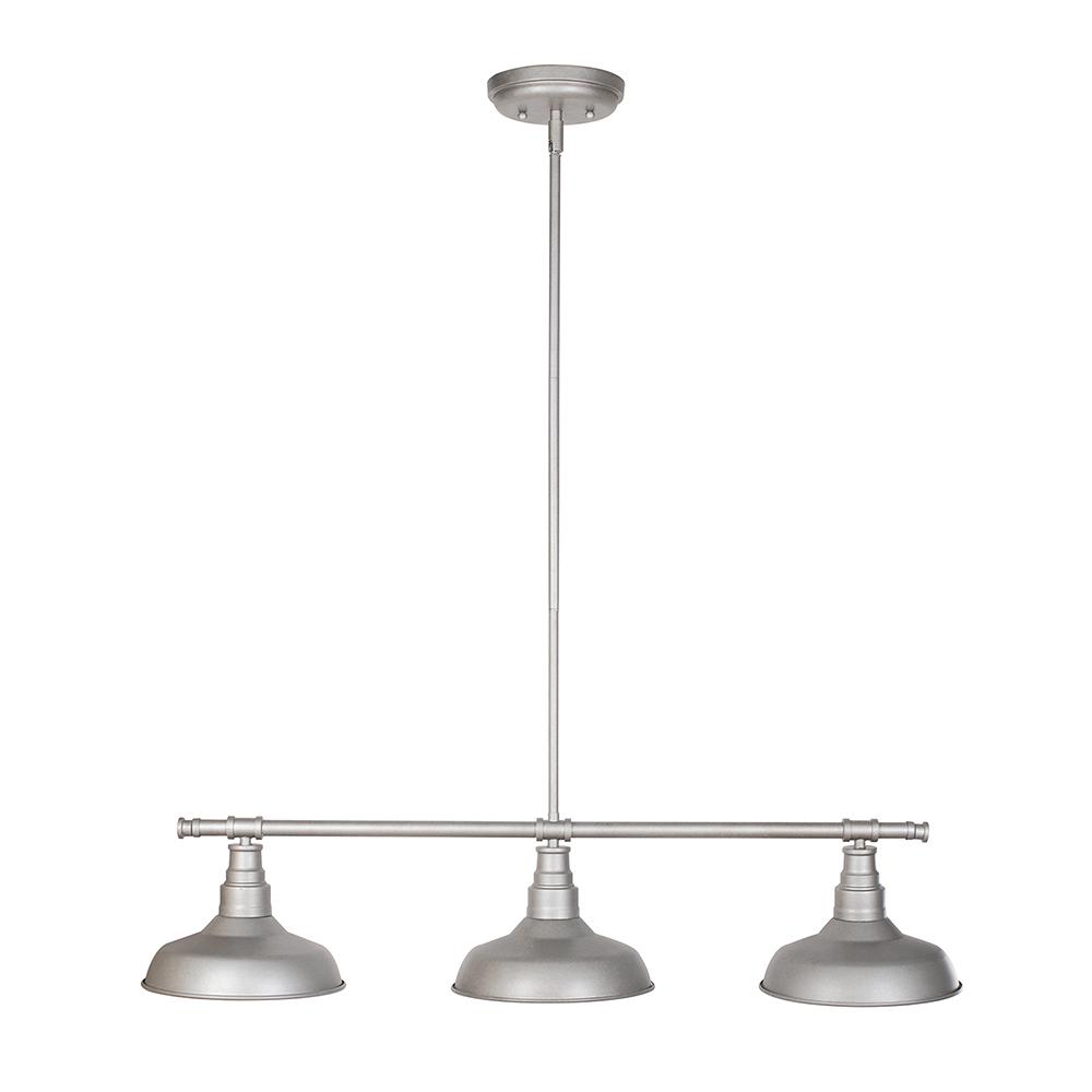 Design House Kimball 3-Light Indoor Pendant in Galvanized Paint