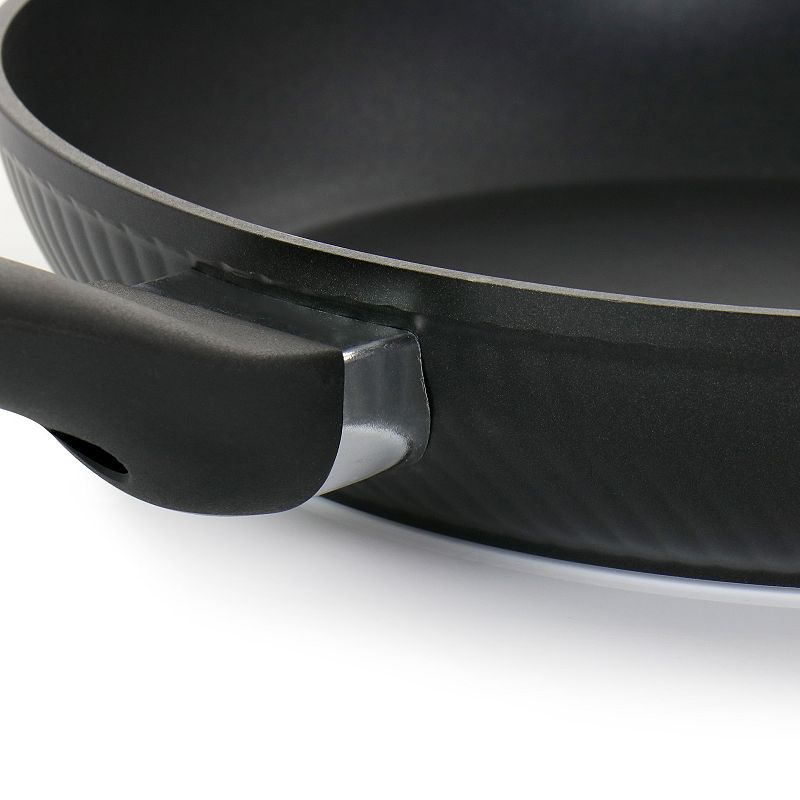 Oster Cocina Kono 11 Inch Aluminum Nonstick Frying Pan in Black