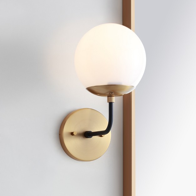 Cayden Wall Sconce Brass Gold black Safavieh