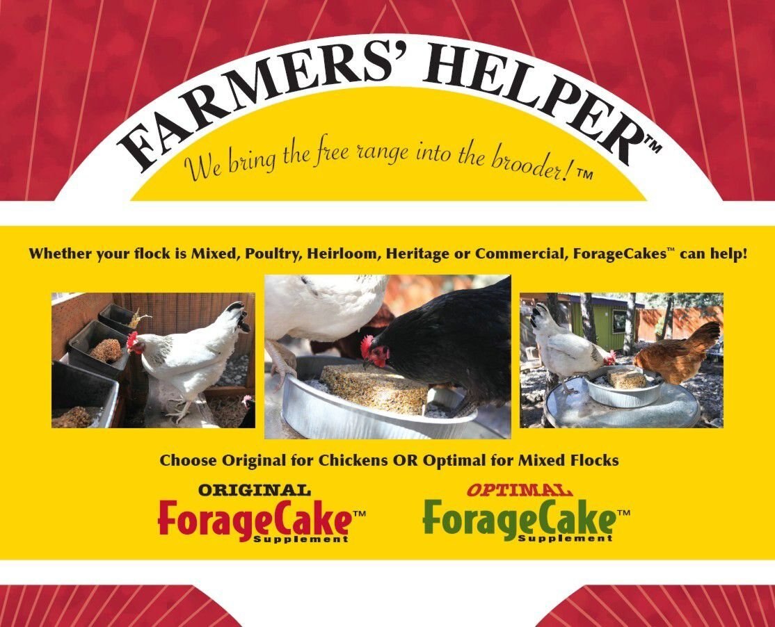 Farmers' Helper Original ForageCake Poultry Treat