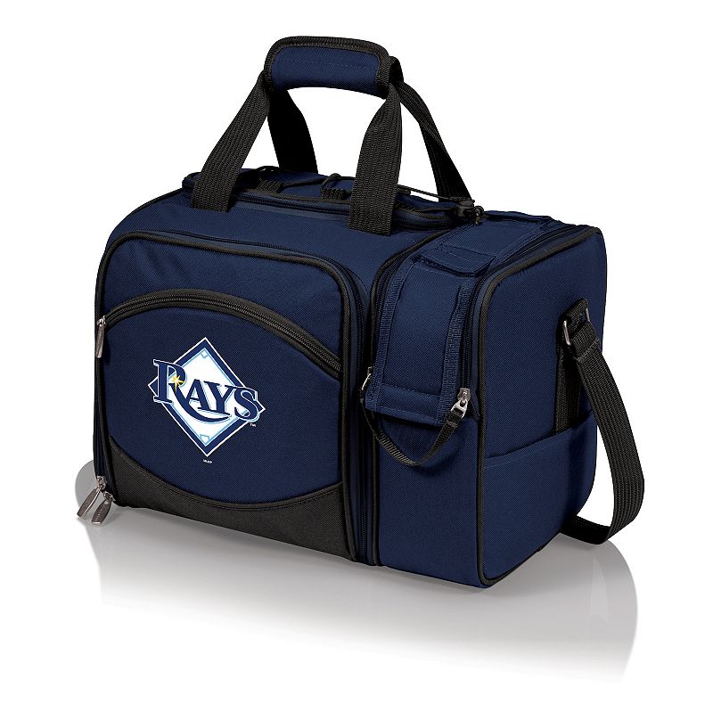 Picnic Time Tampa Bay Rays Malibu Picnic Basket Cooler Set