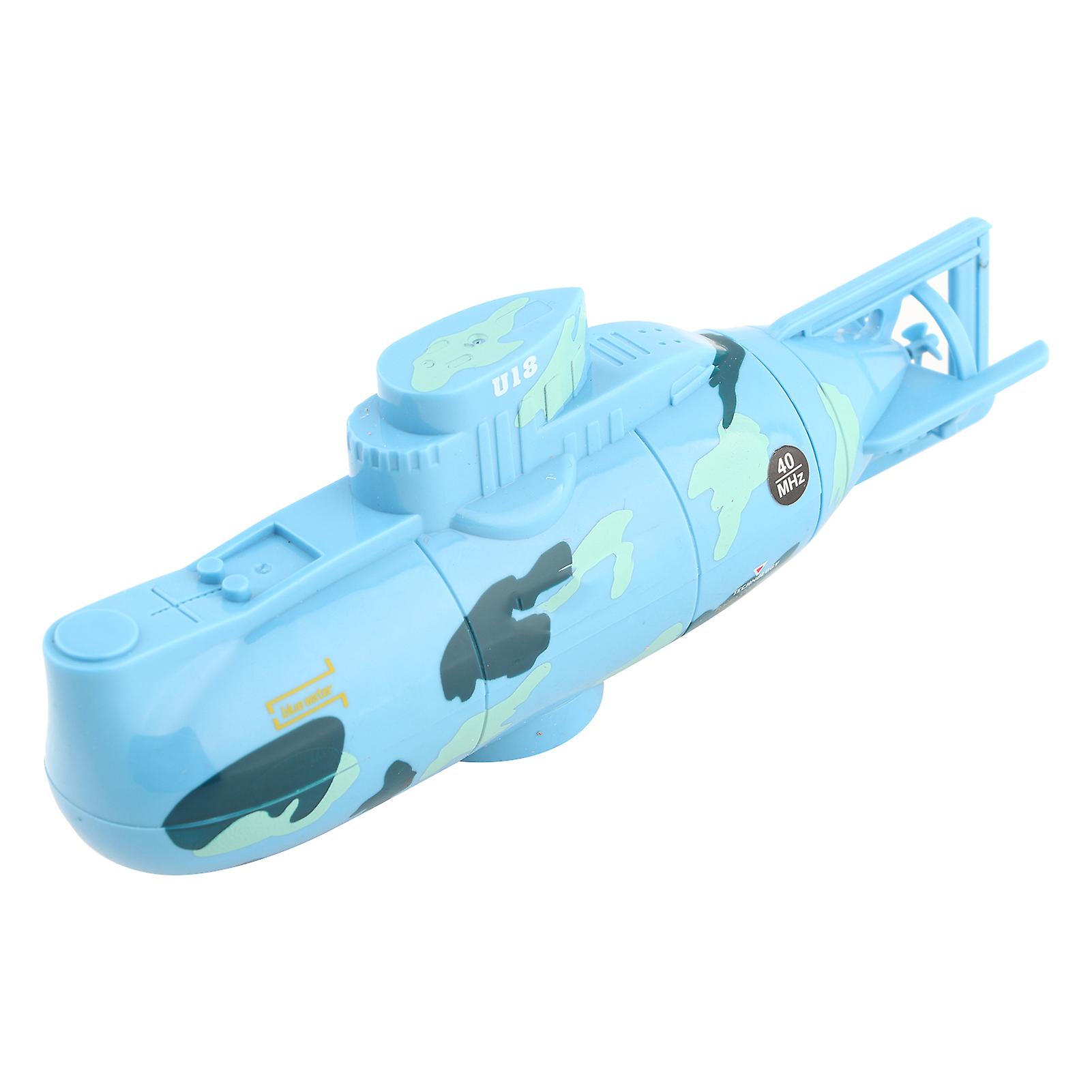 Rechargeable Rc Toy Remote Control Submarine Model Diving Boat(blue)