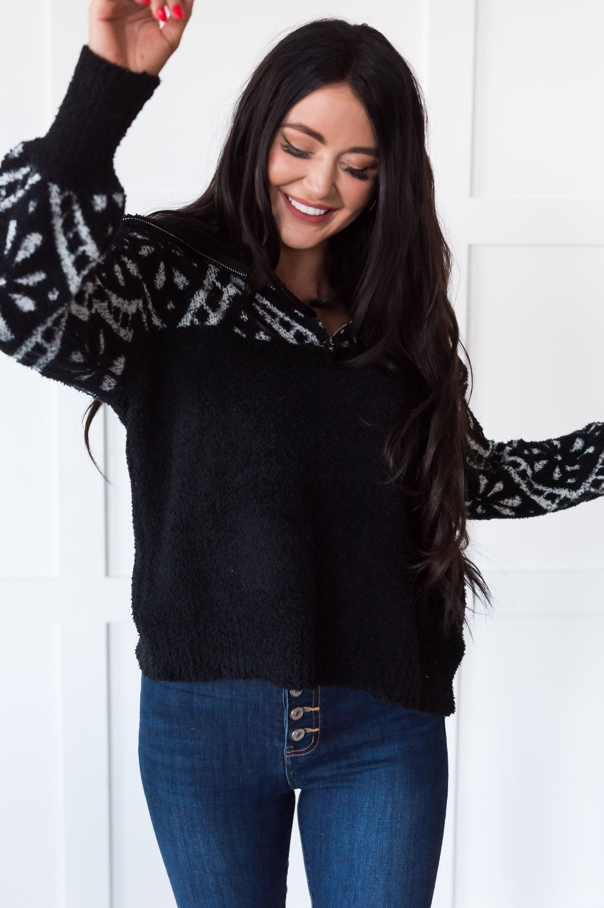 Hidden Gem Modest Pullover Sweater