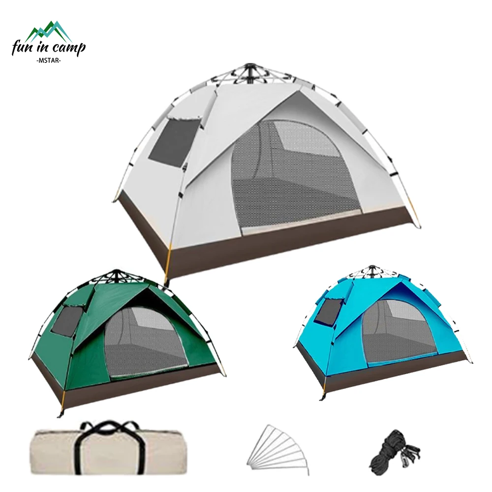 2 Person Automatic Pop Up Outdoor Beach Mosquito Net Tent Custom Folding Waterproof Tente De Camping For Sale Price