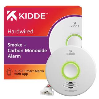 Kidde Smart Smoke and Carbon Monoxide Detector Hardwired with Voice Alert 21031042