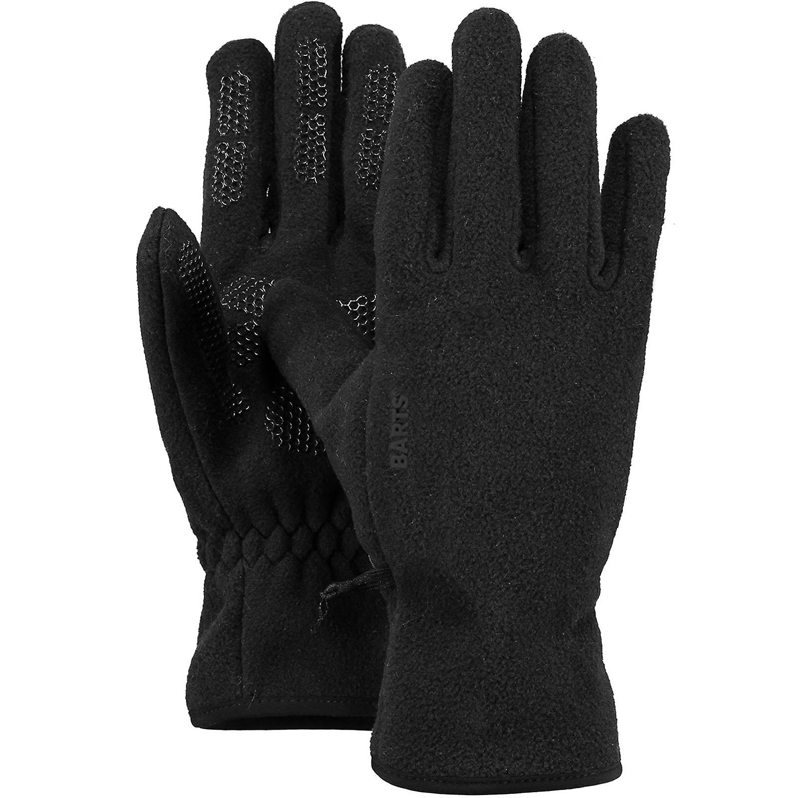 Barts Mens Soft Fleece Elasticated Wrist Palm Grip Warm Winter Gloves