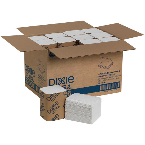 Dixie Ultra Interfold Napkin Dispenser Refill， 6000/Carton (32006)