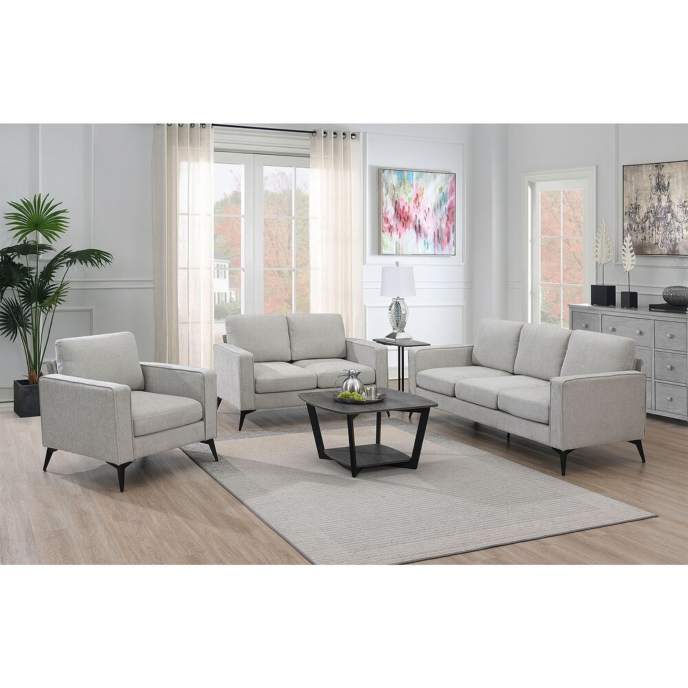 3 Piece Sofa Sets Including 3 Seat Sofa  Loveseat and Single Chair