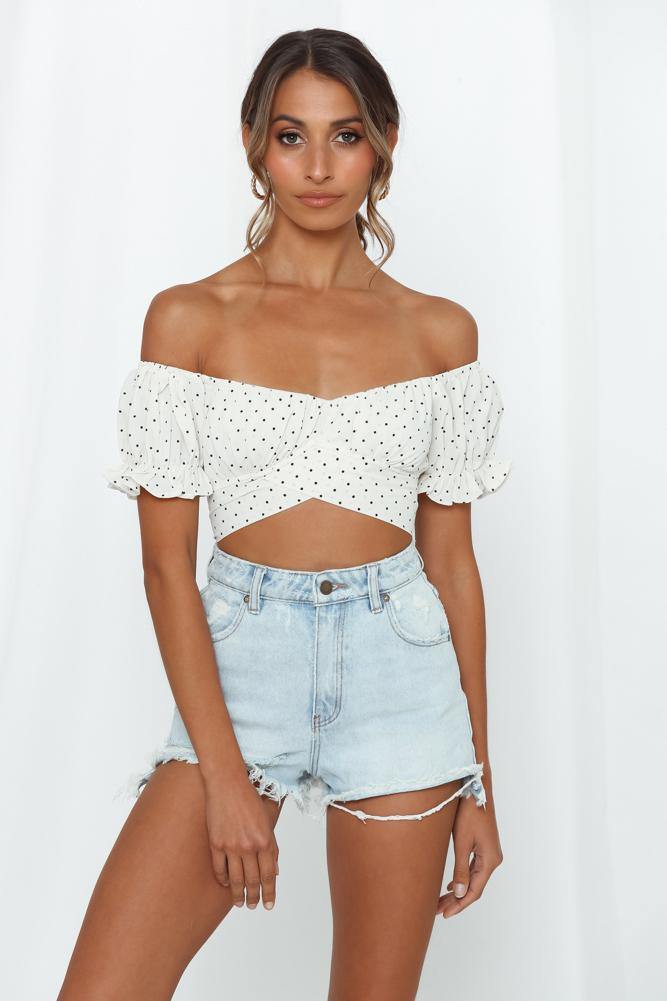 Little Ditty Crop Top Ivory