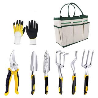 Cisvio 8-Piece Garden Tool Set Household Soil Loosening Shovel Planting Gardening Tools D0102H7S5TX