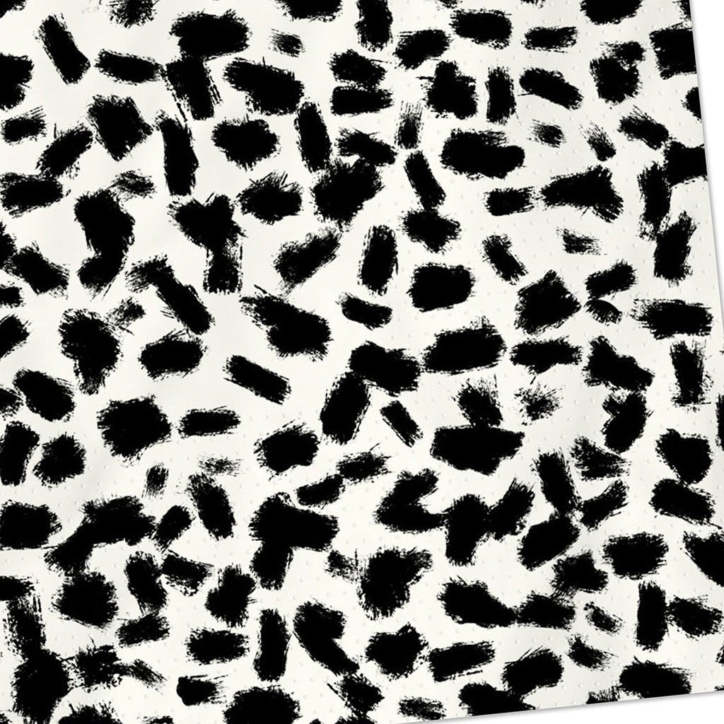 Hallmark  Black and White Animal Print Cocktail Napkins, Set of 16