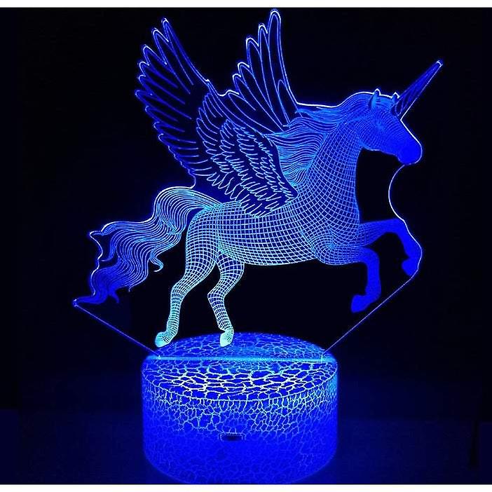 Lighting Colourful Unicorn Night For Kids Dimmable Led Nightlight Bedside Lamp