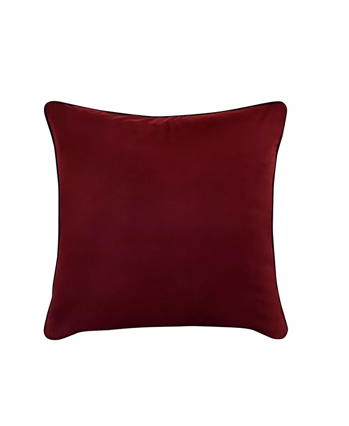 Five Queens Court Bordeaux Square Decorative Pillow， 20