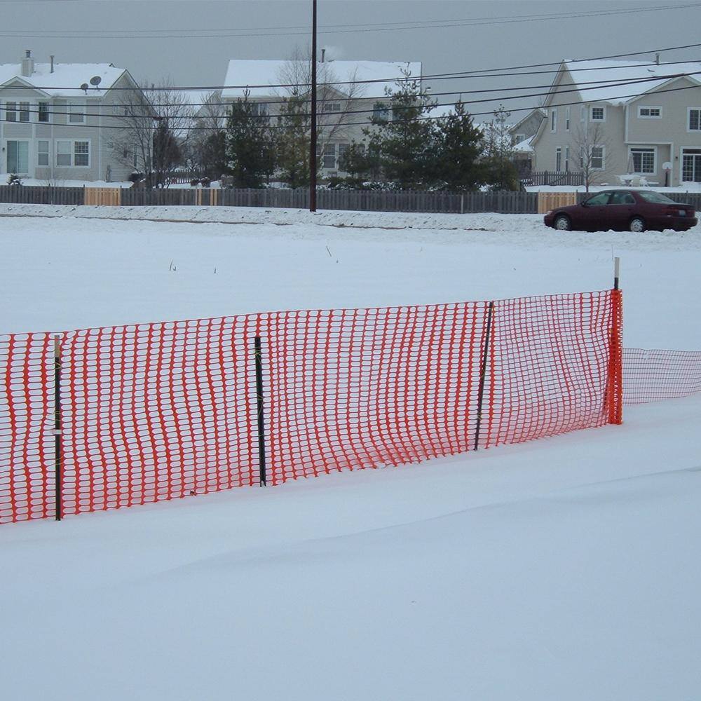 YARDGARD 4 ft. x 50 ft. Orange Plastic Snow Fence 889220A