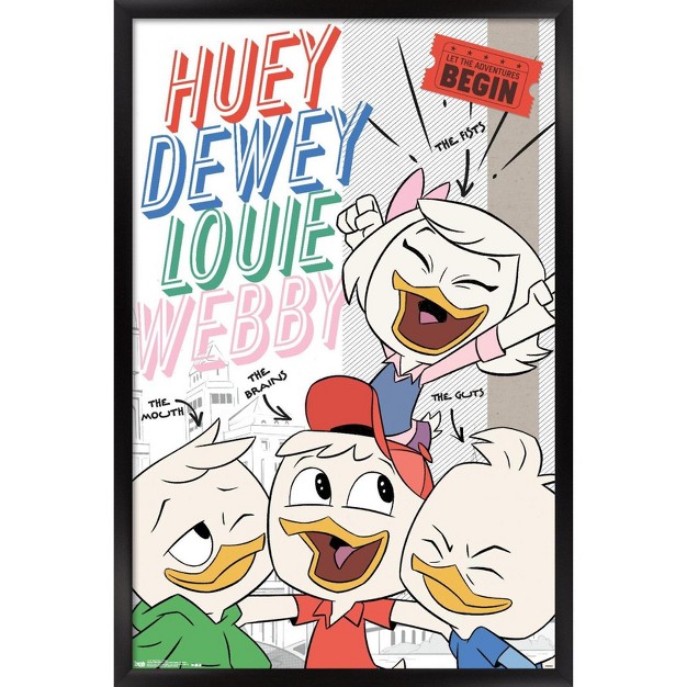 Trends International Disney Ducktales Names Framed Wall Poster Prints