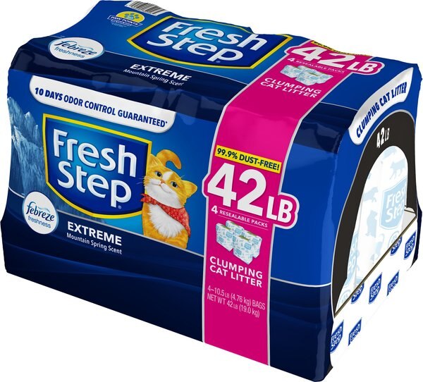 Fresh Step Extreme Odor Control Febreze Scented Clumping Clay Cat Litter