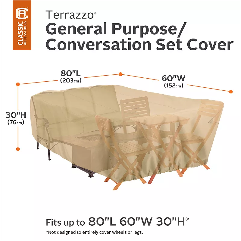 Terrazzo Patio Furniture Set Cover