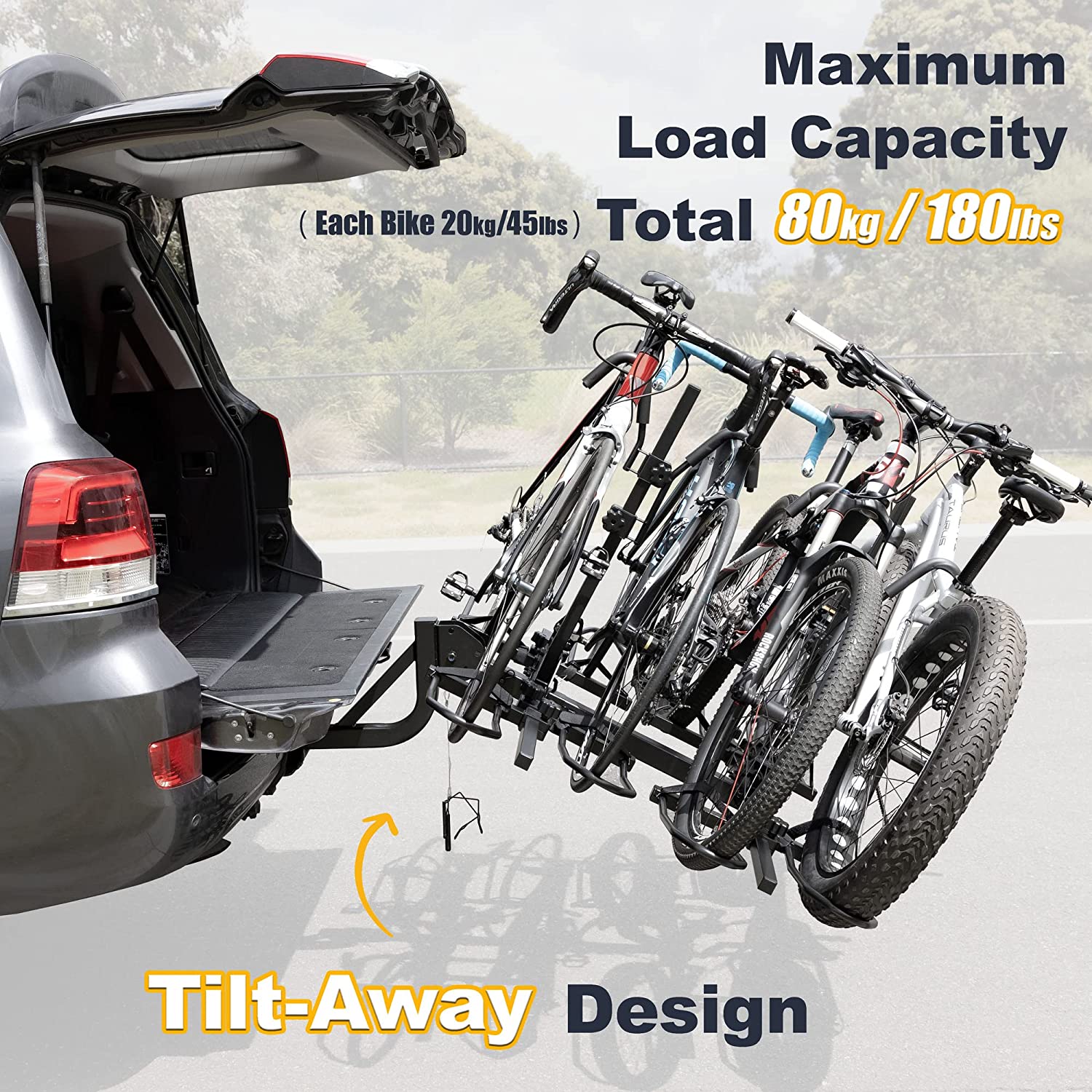 CyclingDeal 4 Bike Car Rack