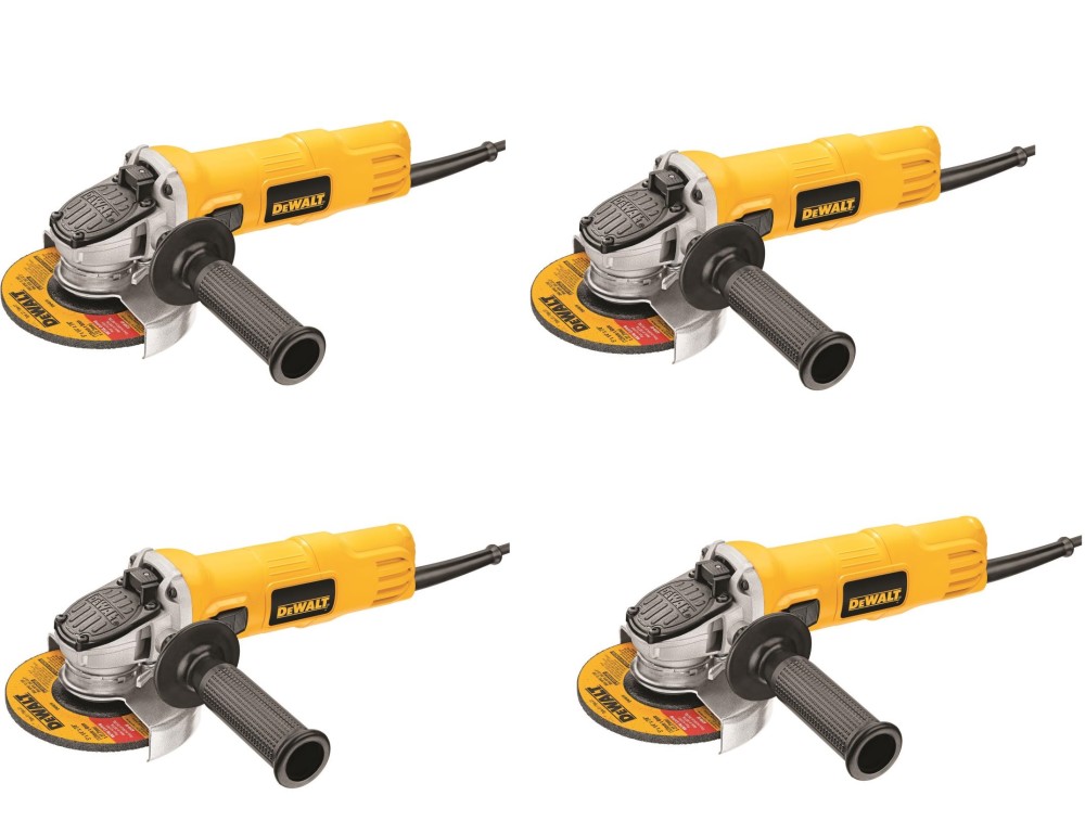 4 Pack 4-1/2 In. Small Angle Grinder with One-Touch? Guard Bundle ;