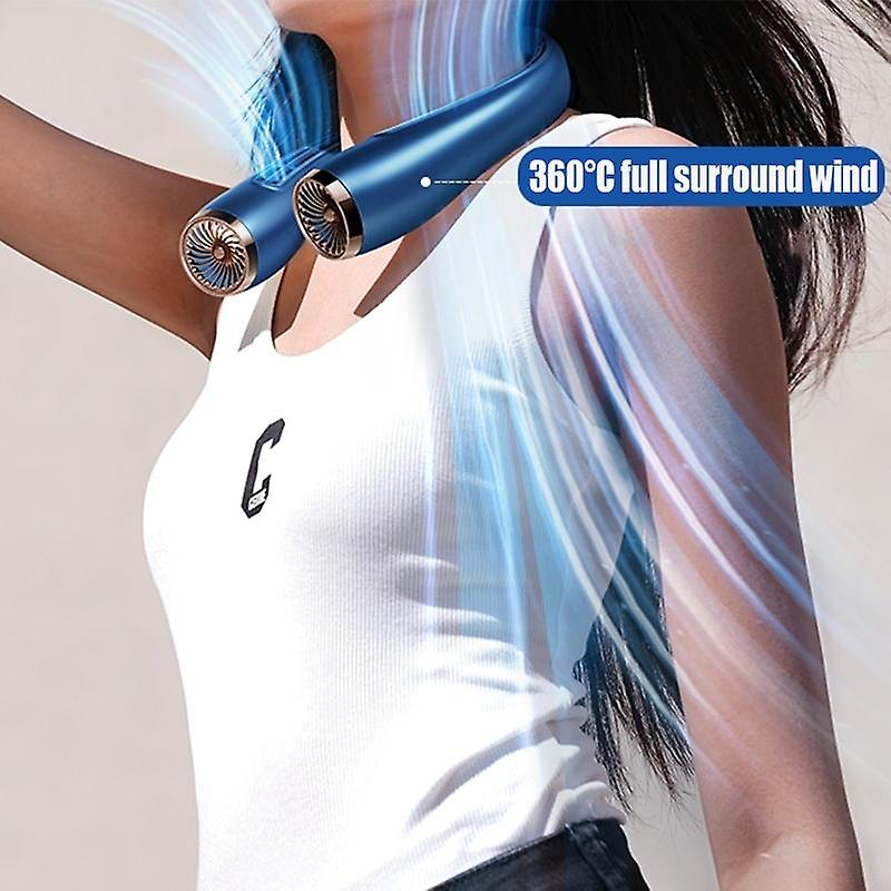 Hanging Neck Fan Usb Bladeless Turbo Charging Mute Portable Home