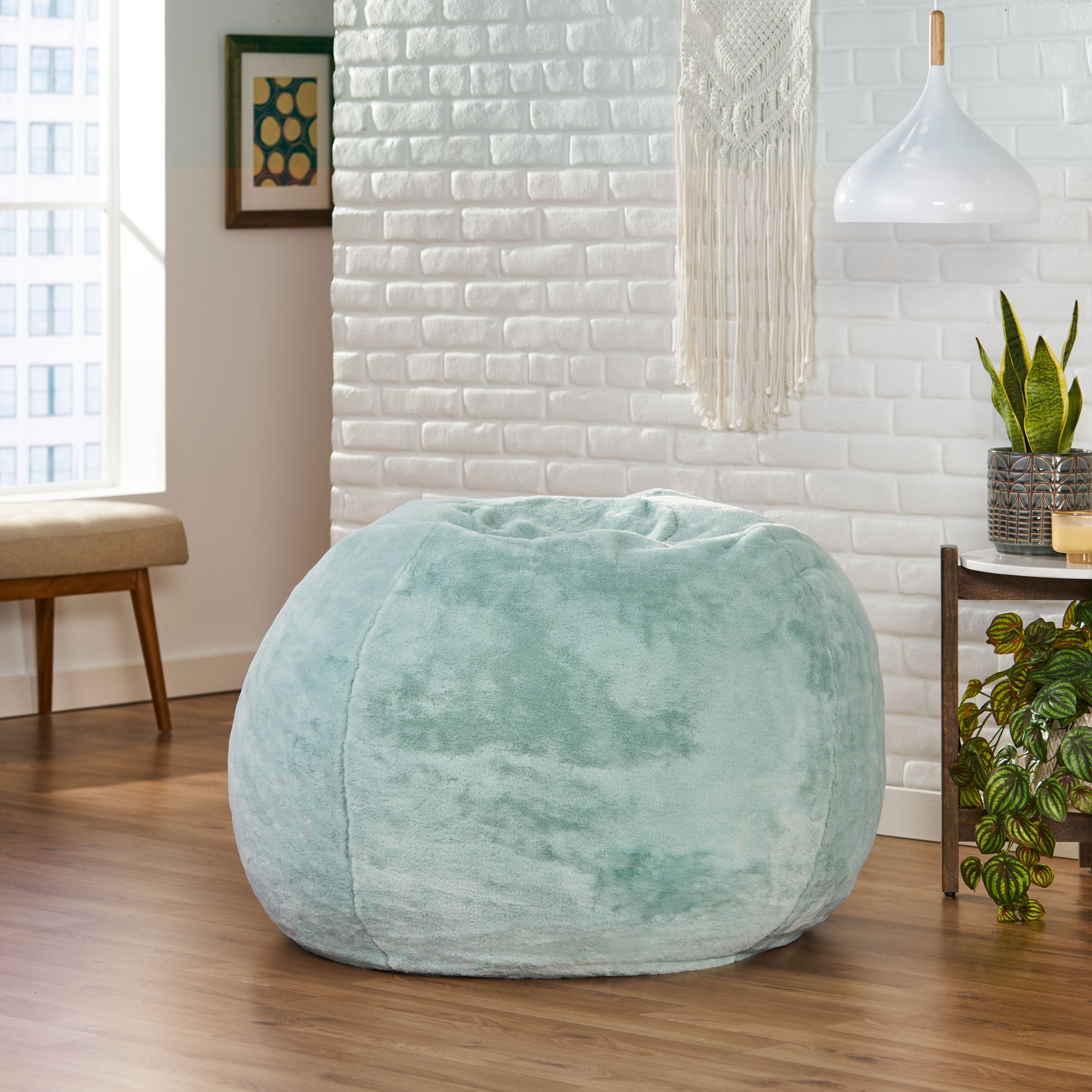 McCoy Modern Glam 3 Foot Faux Fur Bean Bag