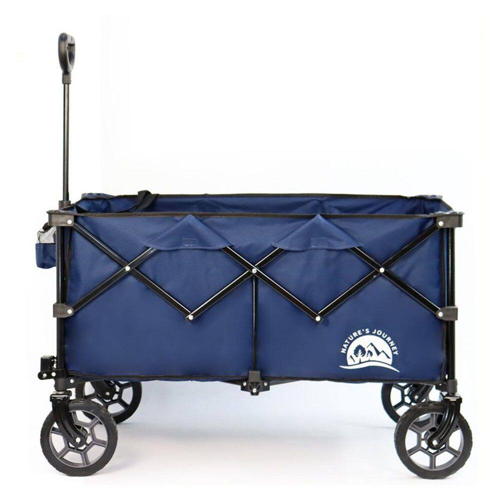 Collapsible All Terrain Camping Wagon with Silence Wheels Navy MW616-7  navy