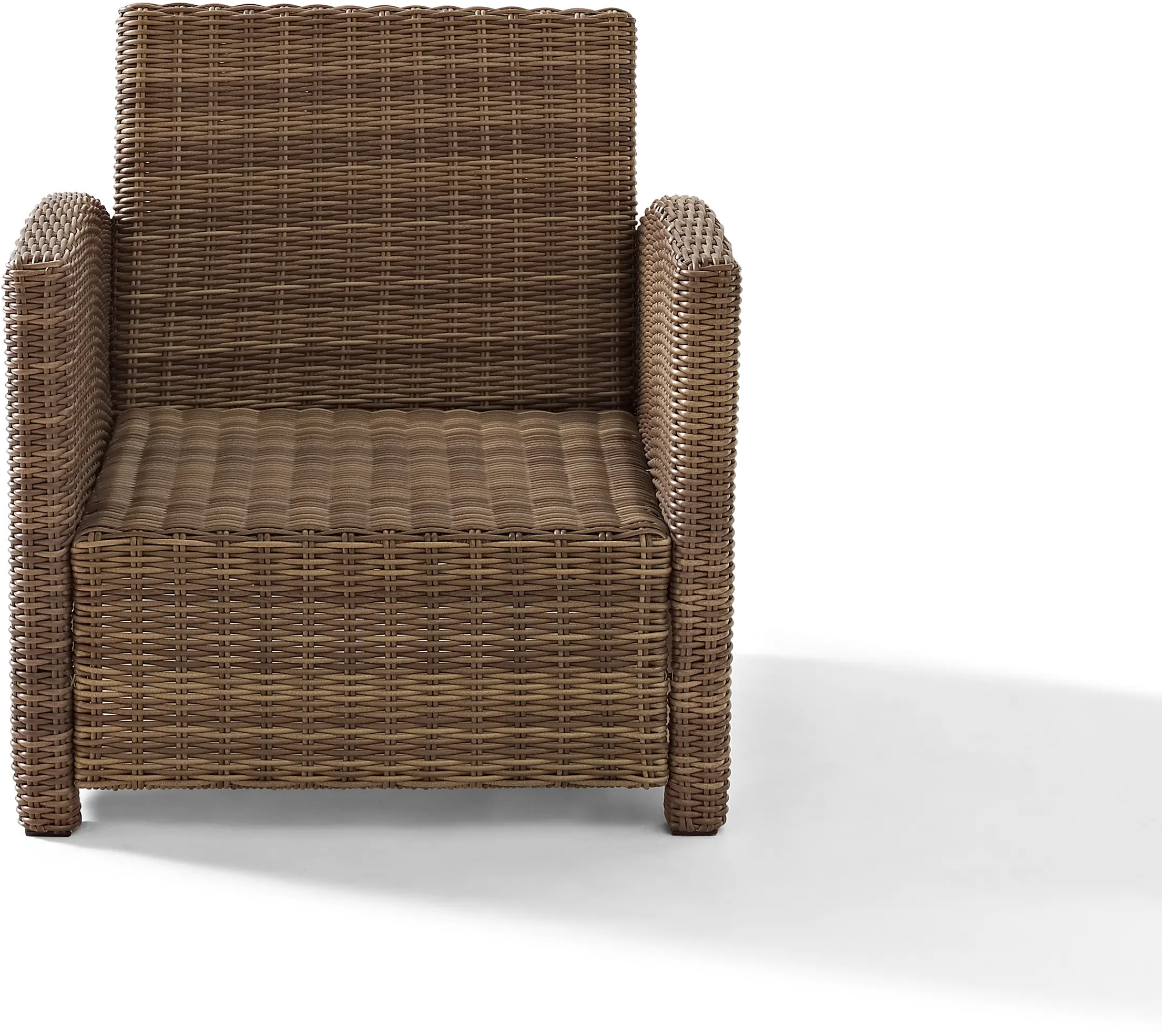 Bradenton Navy and Wicker Patio Armchair