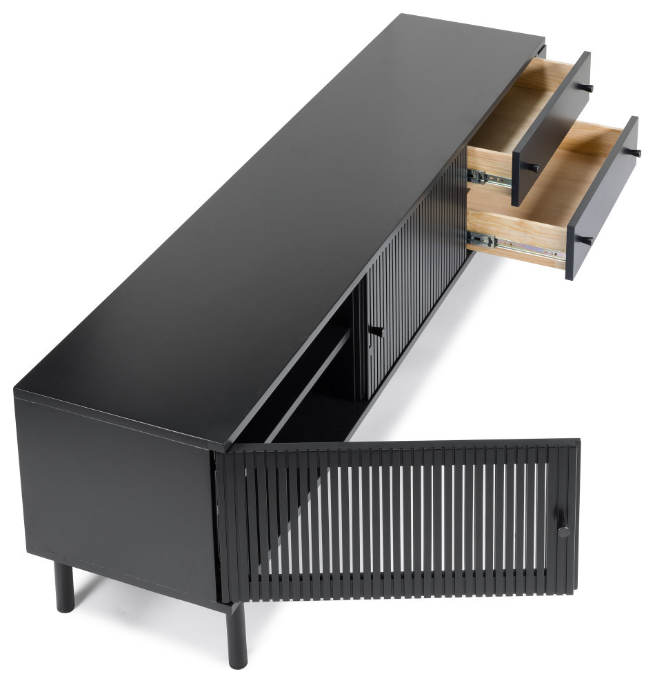 Soho Low TV Stand   Midcentury   Entertainment Centers And Tv Stands   by LIEVO  Houzz